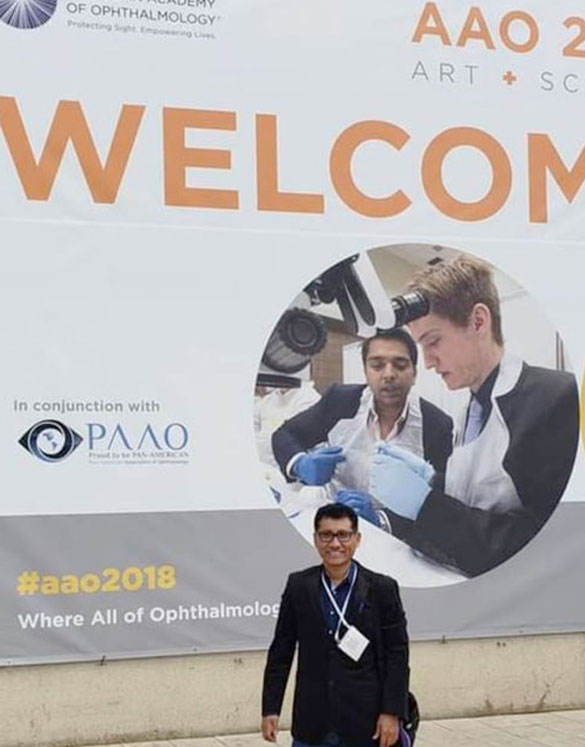 Dr. Zea, en el Annual Meeting of American Academy of Ophthalmology, Chicago – USA (2018)